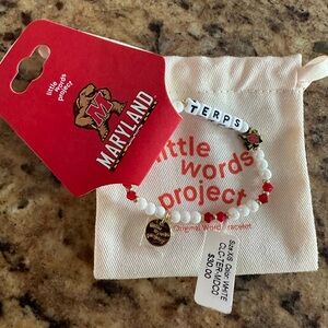 Little Words Project Maryland Terps bracelet, Size XS